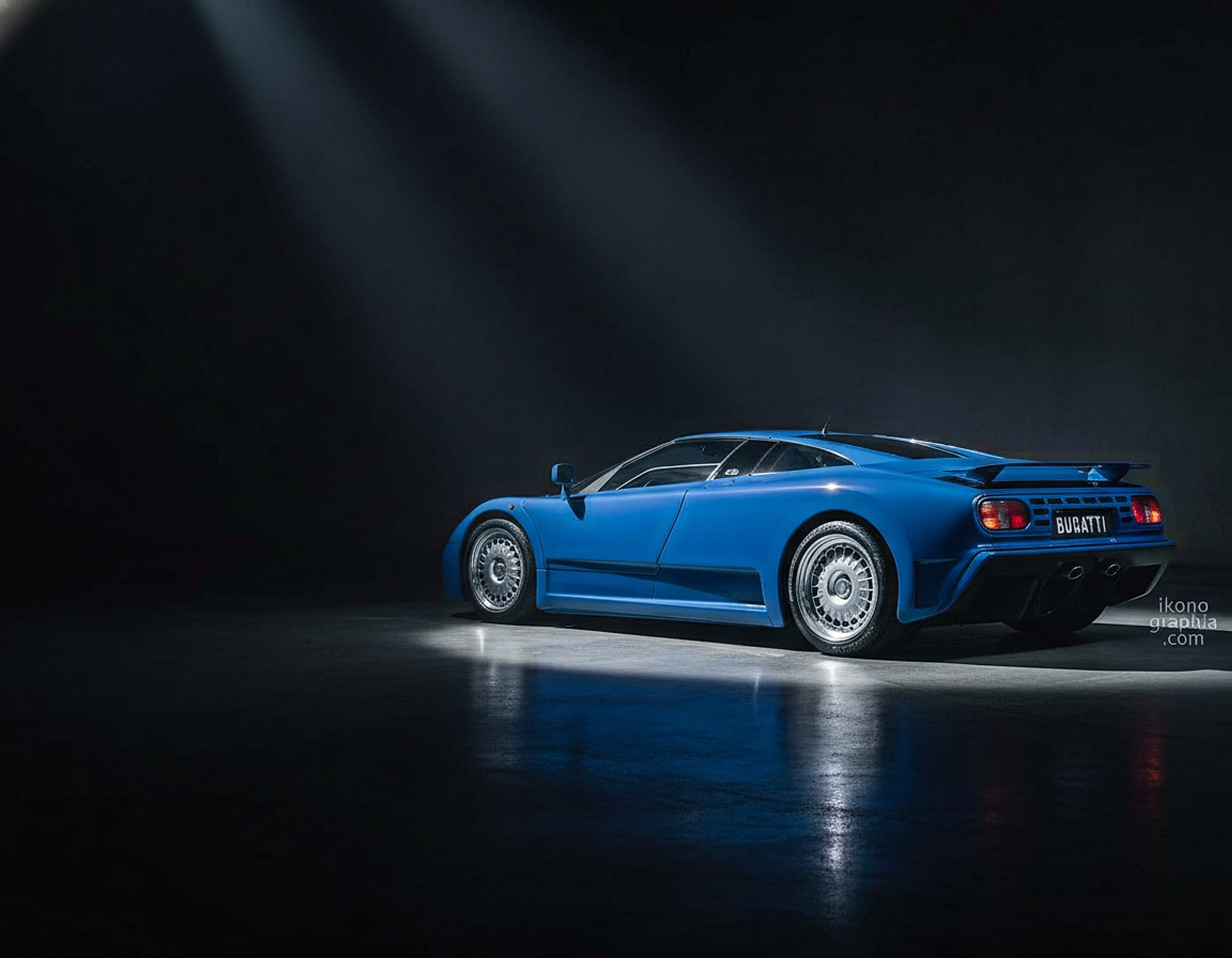 Bugatti EB110 — Mid-engine quad-turbo V12 supercar hero photograph