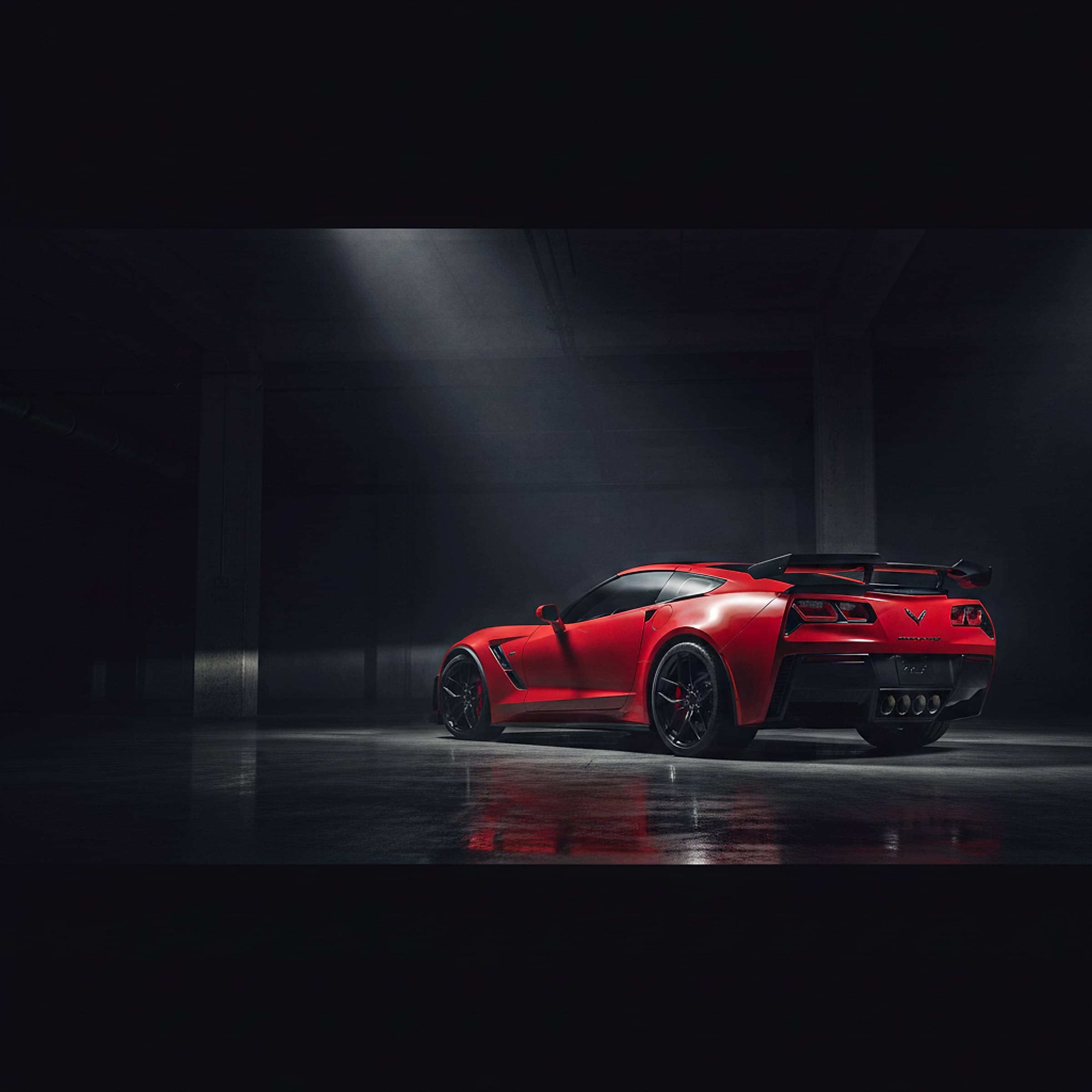 Corvette C7 ZR1 — Front-engine supercharged supercar hero photograph