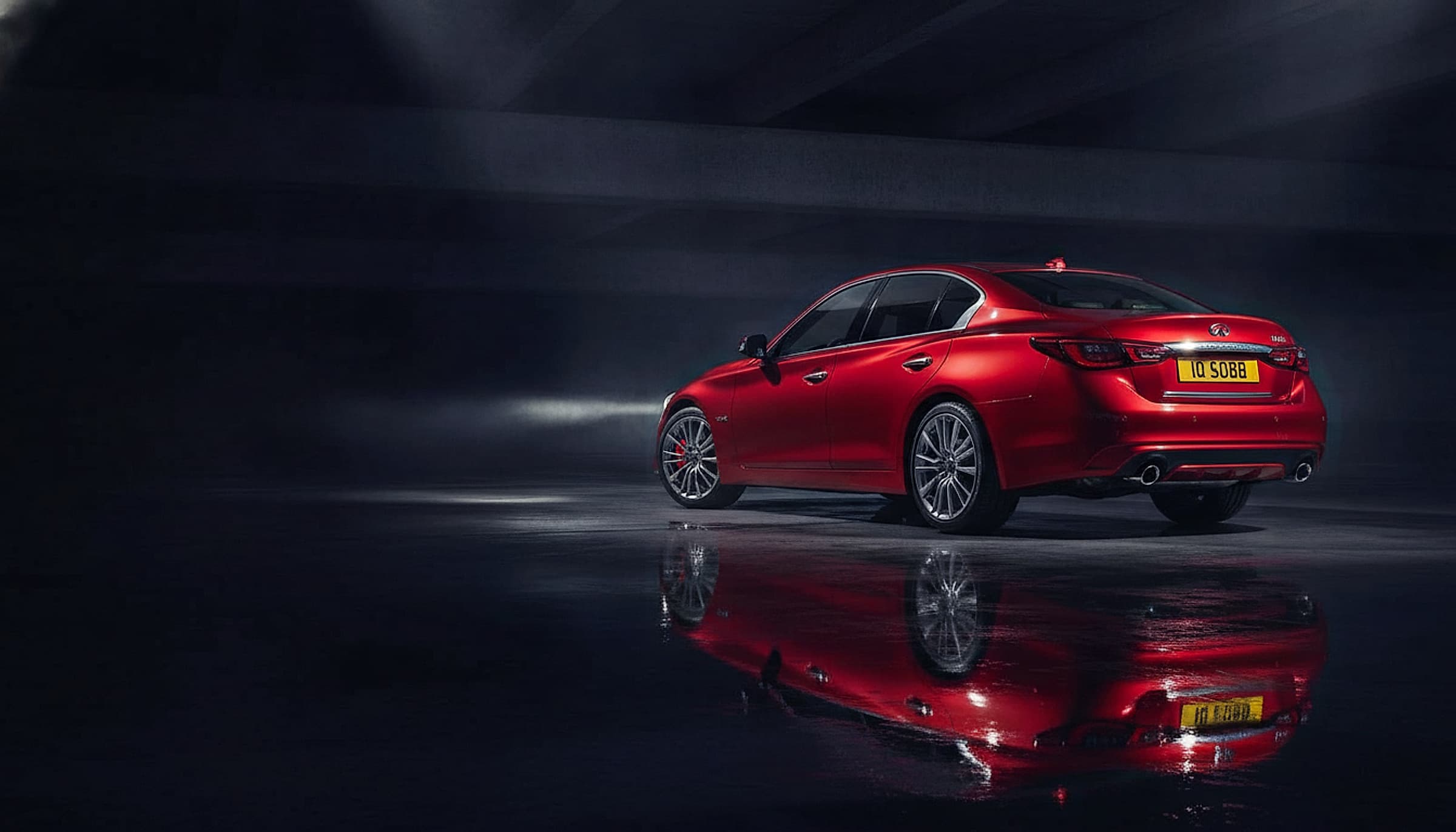 Infiniti Q50 Red Sport 400 — Performance sport sedan hero photograph