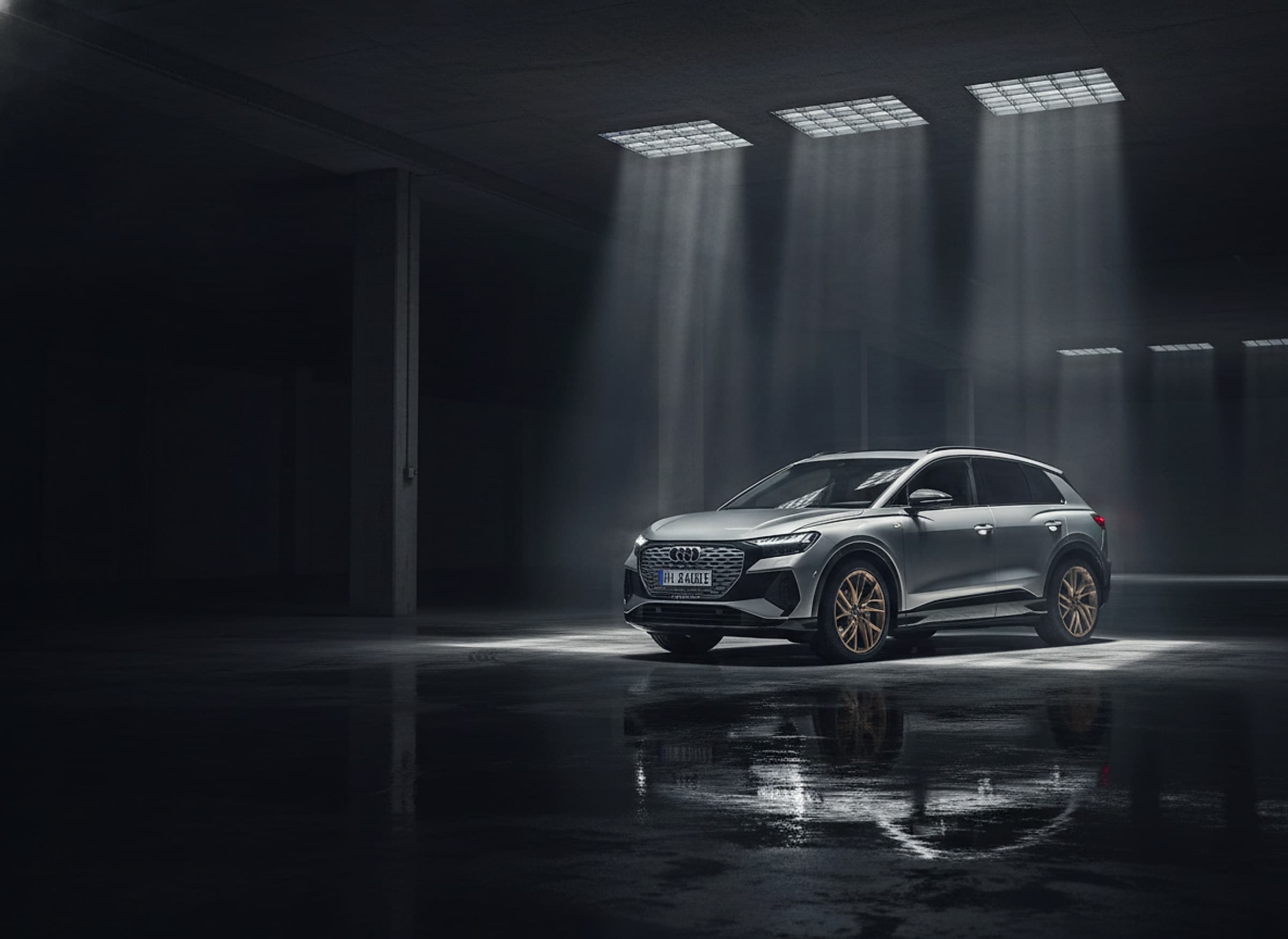 Audi Q4 e-tron — Compact electric SUV hero photograph