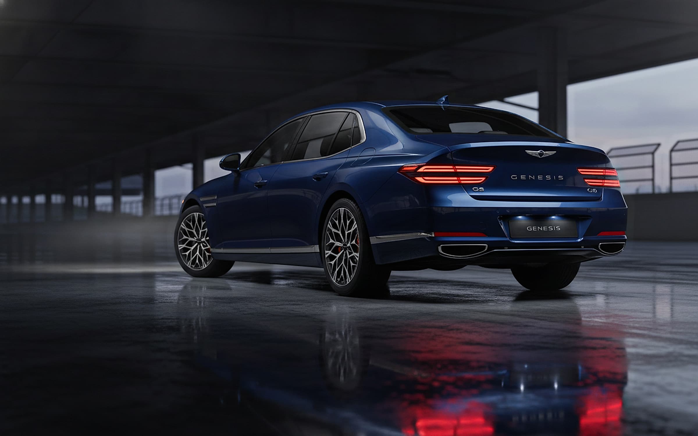 Genesis G90 — Flagship luxury sedan hero photograph