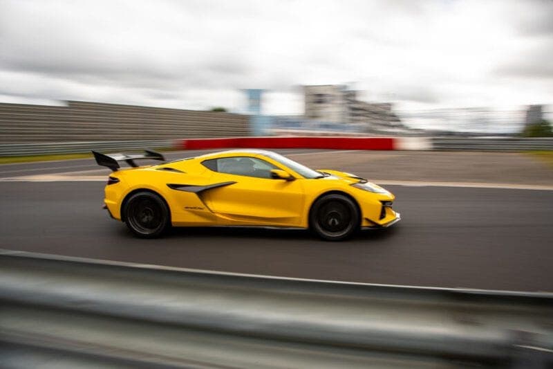 The ZR1X on track at the Nürburgring.