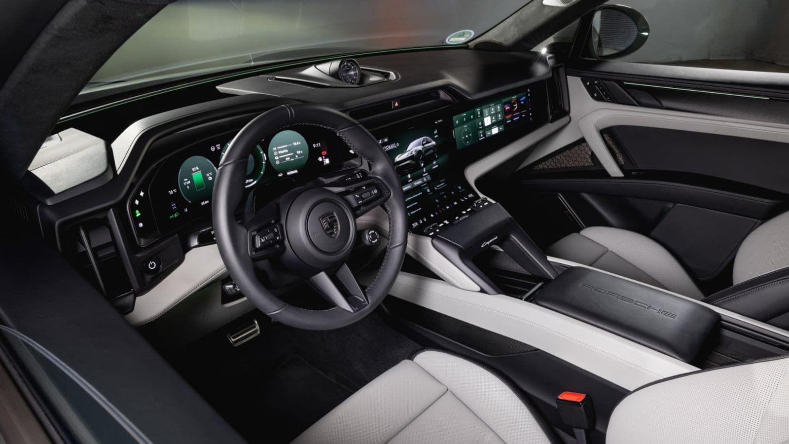 Studio interior of the new Cayenne Coupe Electric.